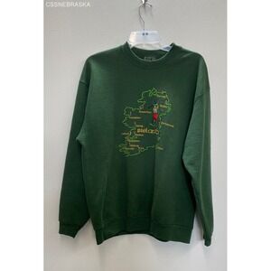 Blarney Woollen‎ Mills Green Vintage Men's Ireland Golf Sweater - Size XL